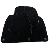 Black Floor Mats for Porsche 911 - 992 (2019-2024) with German Flag - AutoWin
