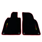Black Floor Mats for Porsche 991 (2012-2019) with Red Trim - AutoWin