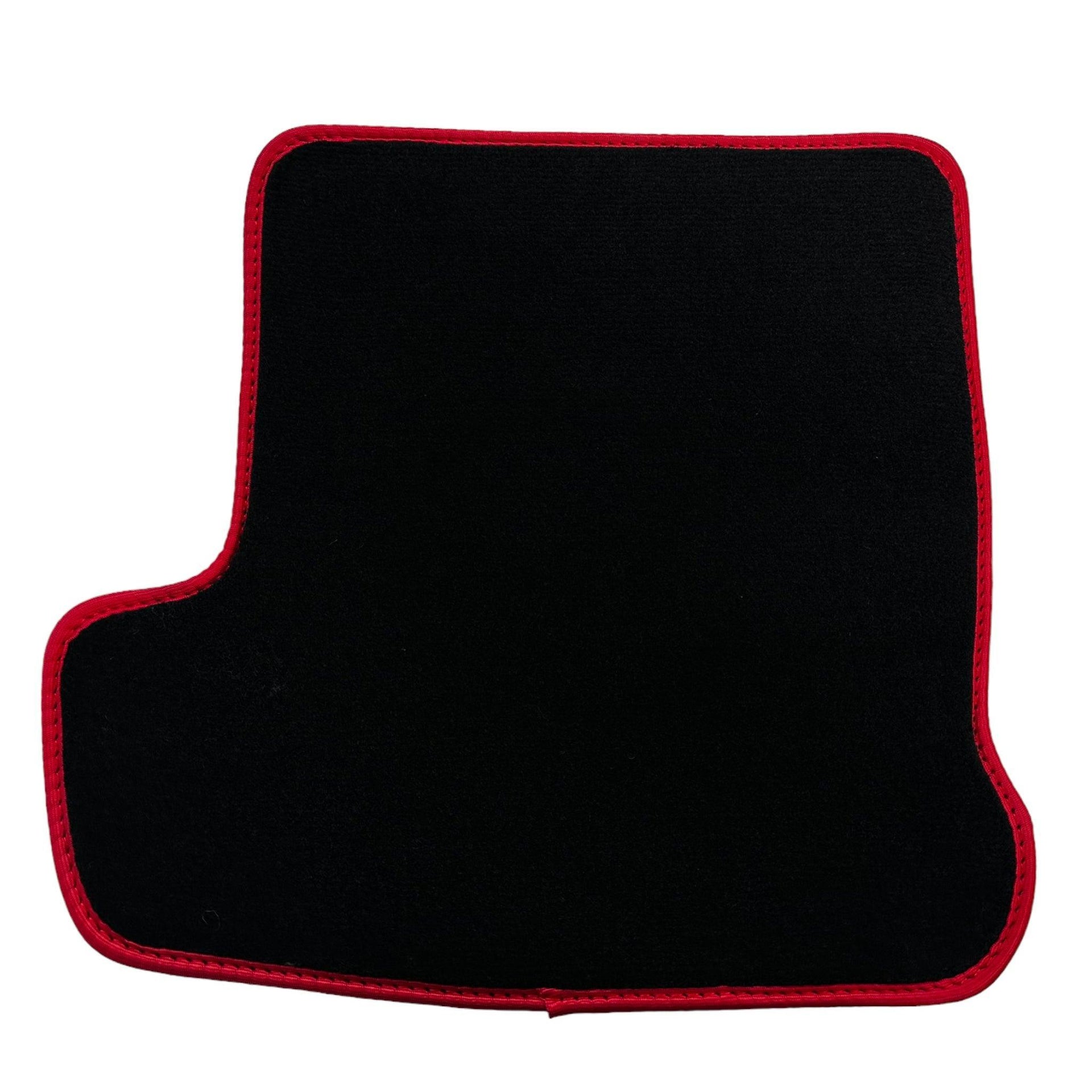 Black Floor Mats for Porsche 991 (2012-2019) with Red Trim - AutoWin