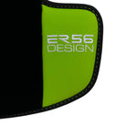 Black Floor Mats for Porsche Cayenne (2003-2010) with Green Leather ER56 Design - AutoWin