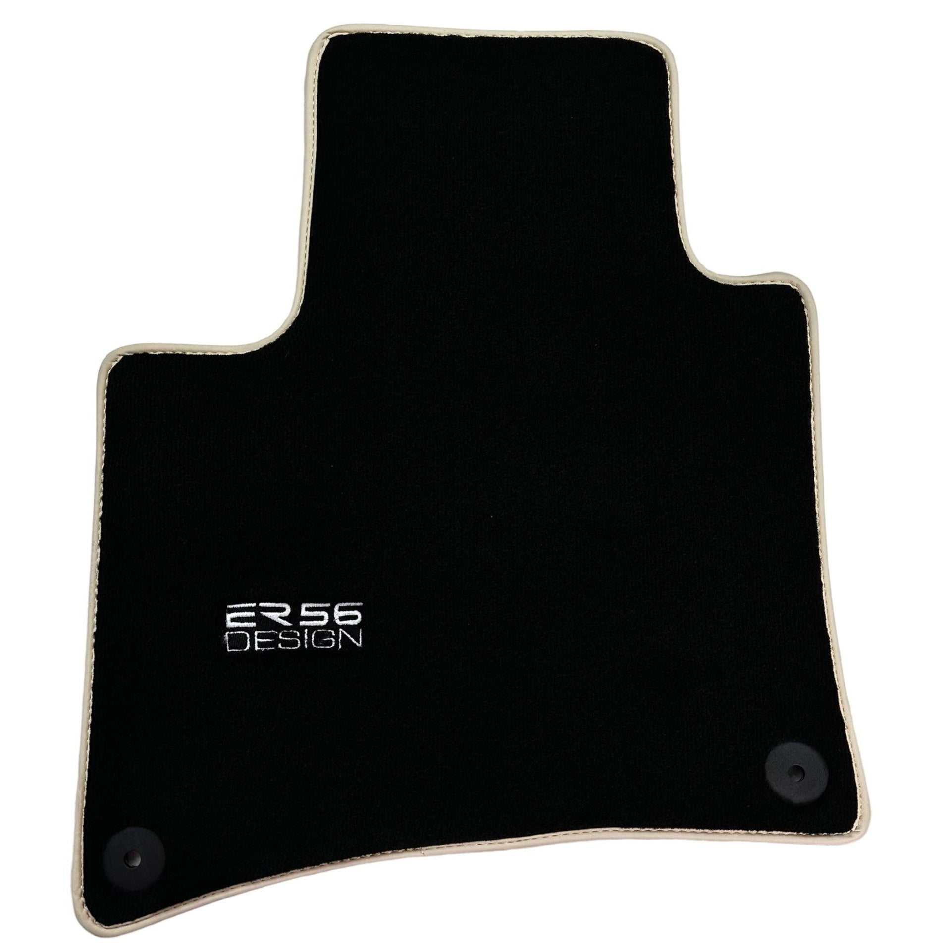Black Floor Mats for Porsche Cayenne (2010-2018) ER56 Design - AutoWin