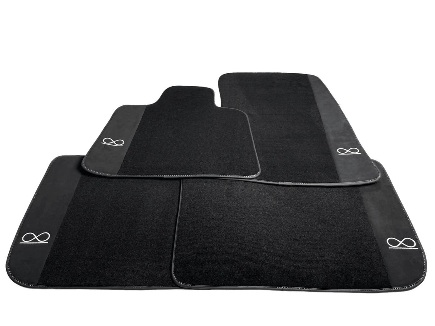 Black Floor Mats For Rolls Royce Black Badge Cullinan - AutoWin