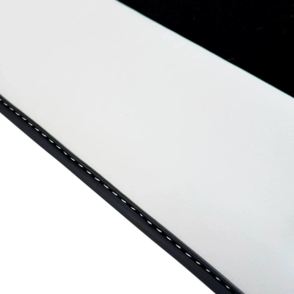Black Floor Mats for Rolls Royce Ghost Series II (2021–2024) with White Leather