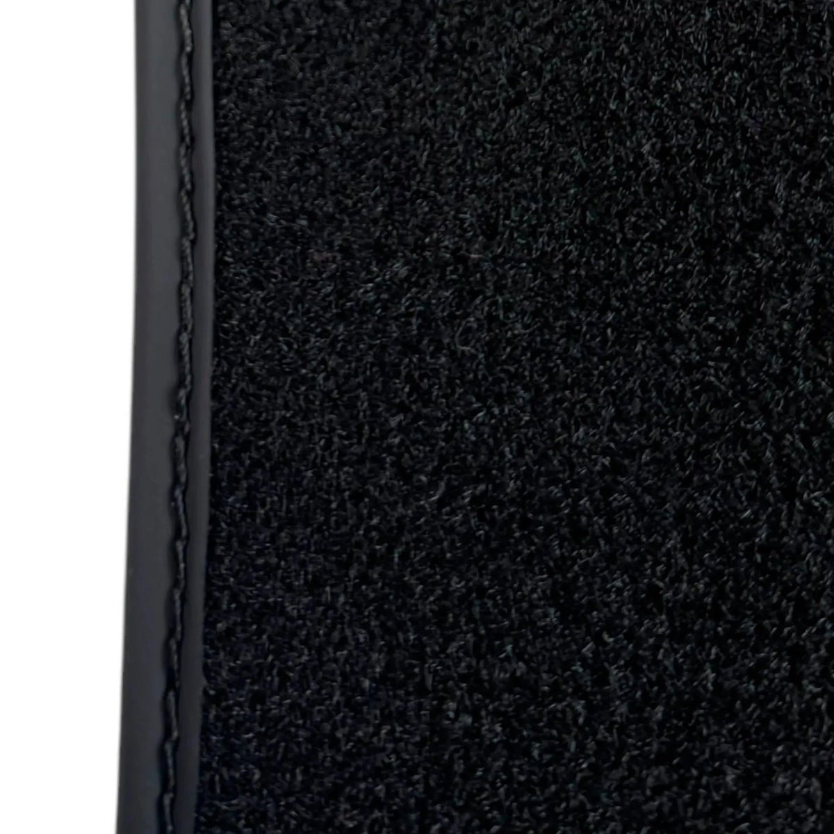 Black Floor Mats for Rolls Royce Phantom Drophead Coupe (2007-2016) with White Leather