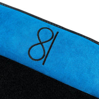 Black Floor Mats For Rolls Royce Spectre (2023-2024) Blue Alcantara Leather - AutoWin