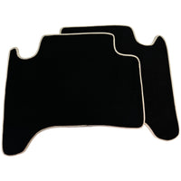 Black Floor Mats For Toyota Land Cruiser 120 (2002-2009) Beige Trim | ER56 Design - AutoWin