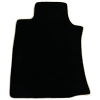 Black Floor Mats For Toyota Land Cruiser 120 (2002-2009) | Beige Trim - AutoWin