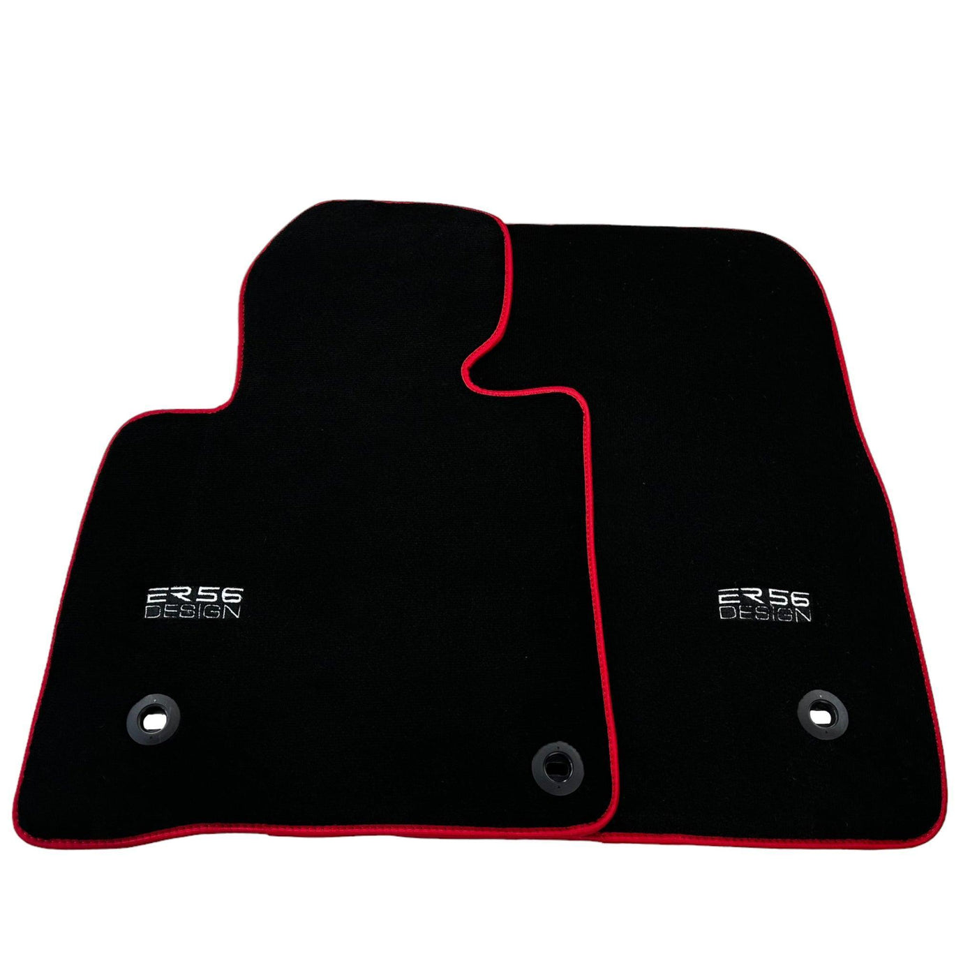 Black Floor Mats For Toyota Land Cruiser 150 (2009-2022) Red Trim | ER56 Design - AutoWin