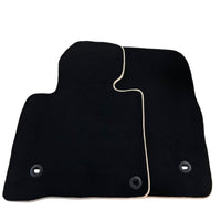 Black Floor Mats For Toyota Land Cruiser 200 (2008-2012) | Beige Trim - AutoWin