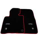 Black Floor Mats For Toyota Land Cruiser 200 (2008-2012) Red Trim | ER56 Design - AutoWin