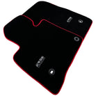 Black Floor Mats For Toyota Land Cruiser 200 (2008-2012) Red Trim | ER56 Design - AutoWin