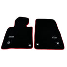 Black Floor Mats For Toyota Land Cruiser 200 (2008-2012) Red Trim | ER56 Design - AutoWin
