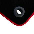 Black Floor Mats For Toyota Land Cruiser 200 (2008-2012) Red Trim | ER56 Design - AutoWin