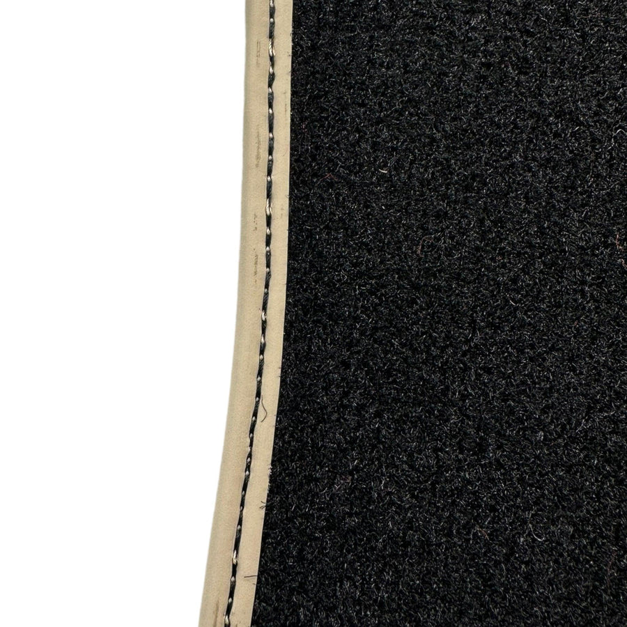 Black Floor Mats For Toyota Land Cruiser 90 (1997-2003) Beige Trim | ER56 Design - AutoWin