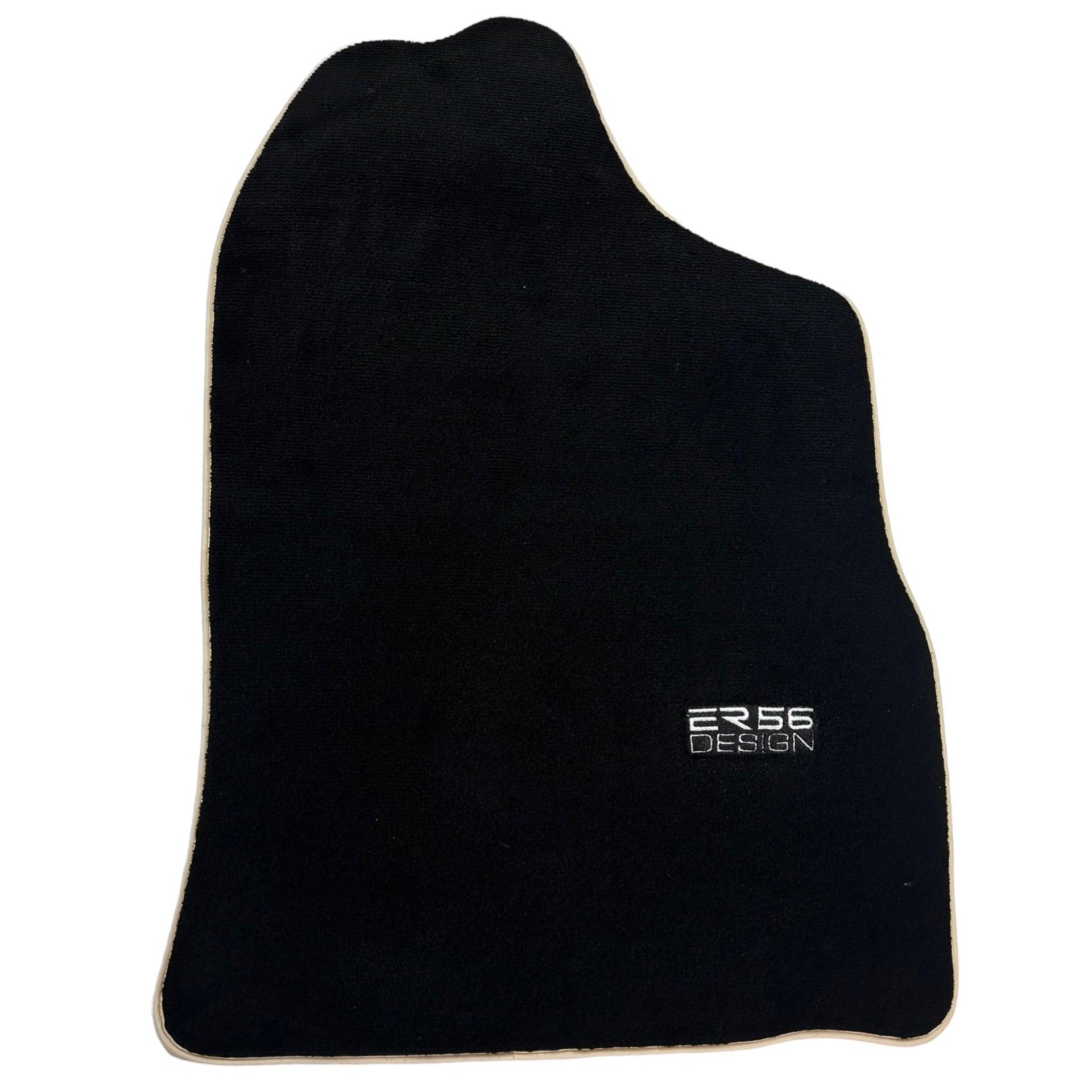 Black Floor Mats For Toyota Land Cruiser 90 (1997-2003) Beige Trim | ER56 Design - AutoWin