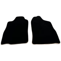 Black Floor Mats For Toyota Land Cruiser 90 (1997-2003) | Beige Trim - AutoWin