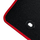 Black Floor Mats for Toyota Prius (2009-2012) with Red Trim - AutoWin