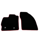 Black Floor Mats for Toyota Prius (2009-2012) with Red Trim - AutoWin