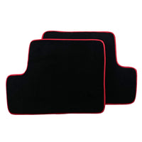 Black Floor Mats For Toyota RAV4 (2000-2003) ER56 Design with Red Trim - AutoWin