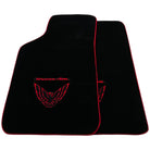 Black Floor Mats Red Trim for Pontiac FireBird (1970-1981) Trans Am - AutoWin