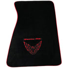 Black Floor Mats Red Trim for Pontiac FireBird (1970-1981) Trans Am - AutoWin