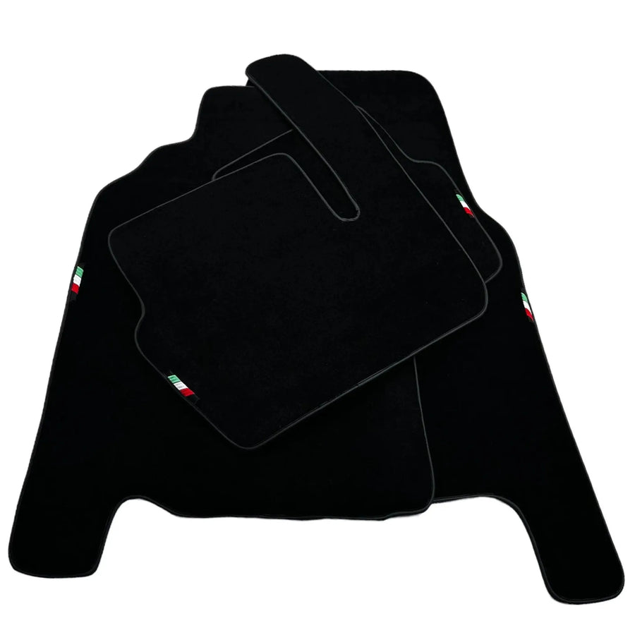 Black Floor Mats Set with Trunk Mat For Ferrari 456 (1992-2003) Italian Edition - AutoWin