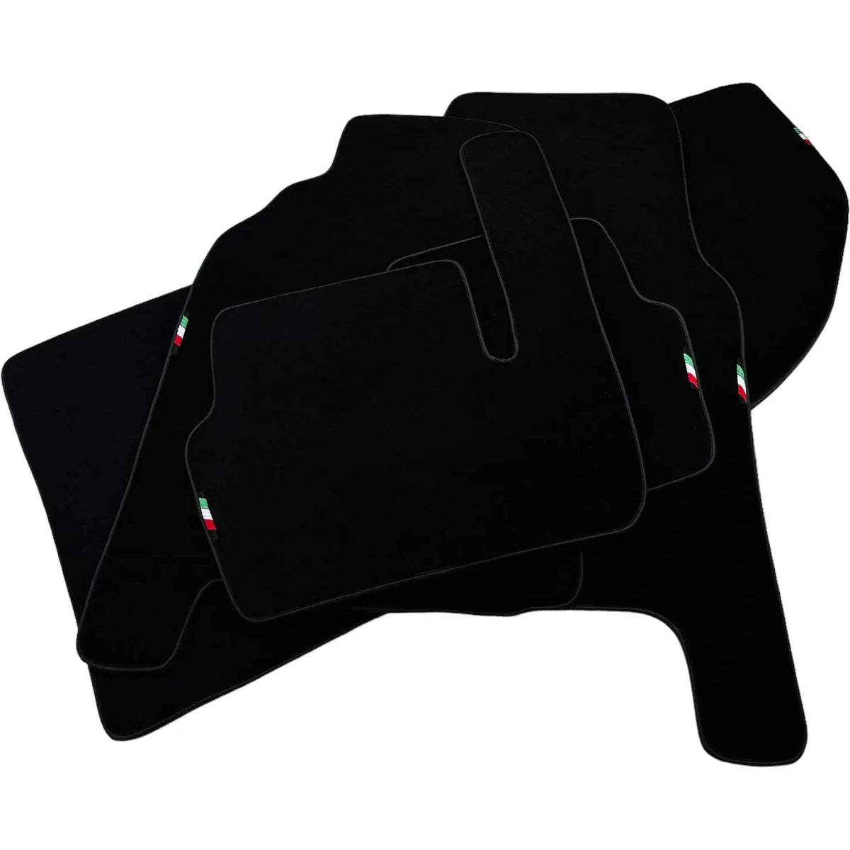 Black Floor Mats Set with Trunk Mat For Ferrari 456 (1992-2003) Italian Edition - AutoWin