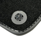 Black Floor Mats with Leather for Lamborghini Gallardo (2004-2014) - Fighter Jet Edition - AutoWin