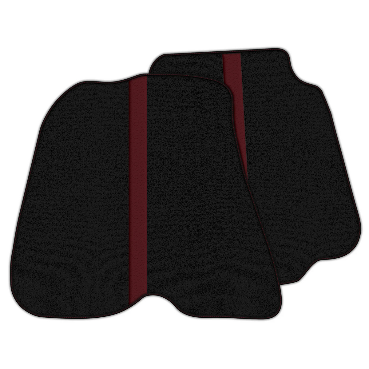 Black Floor Mats with Leather Line for Ferrari 812 Superfast (2018-2023) - Various Colors