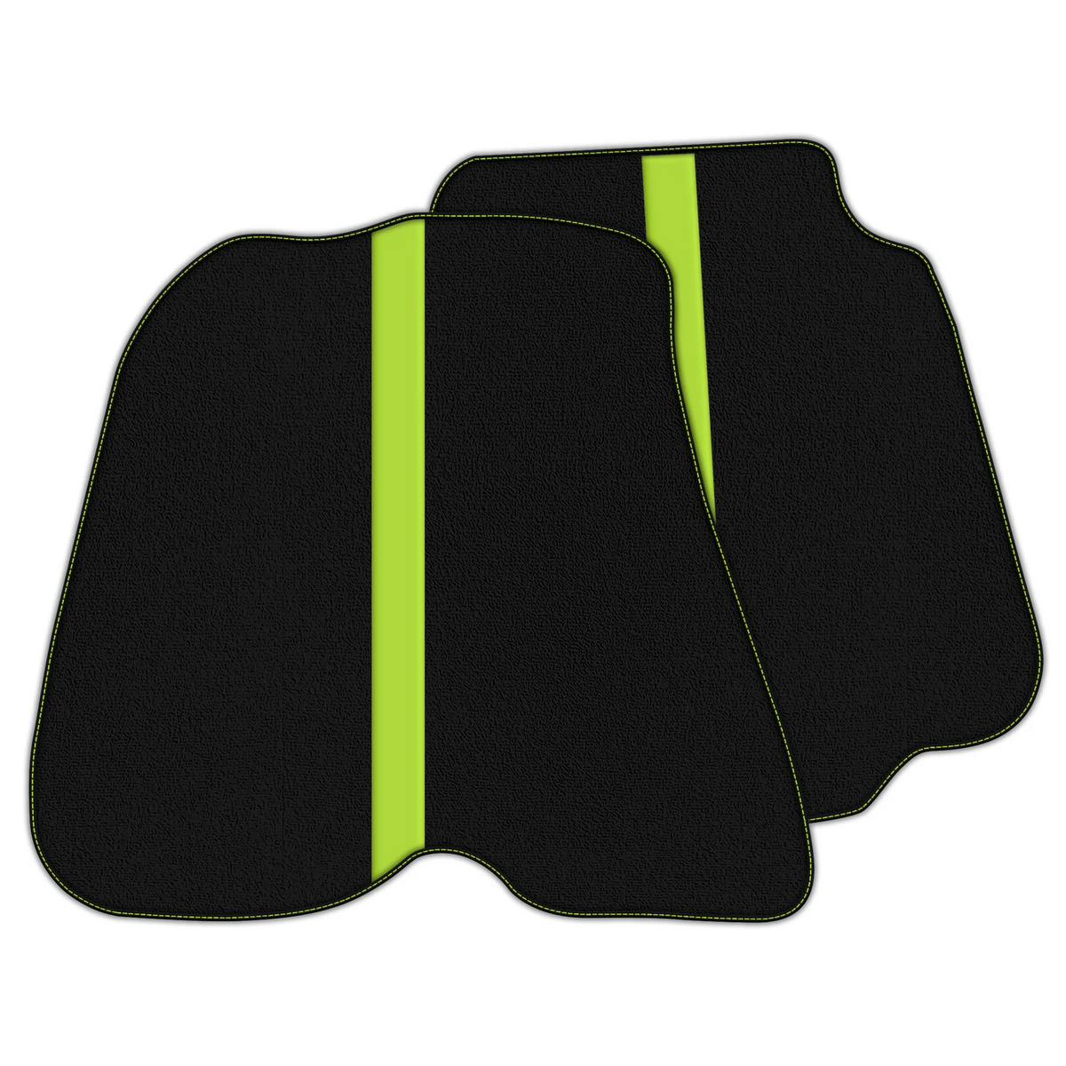 Black Floor Mats with Leather Line for Ferrari 812 Superfast (2018-2023) - Various Colors