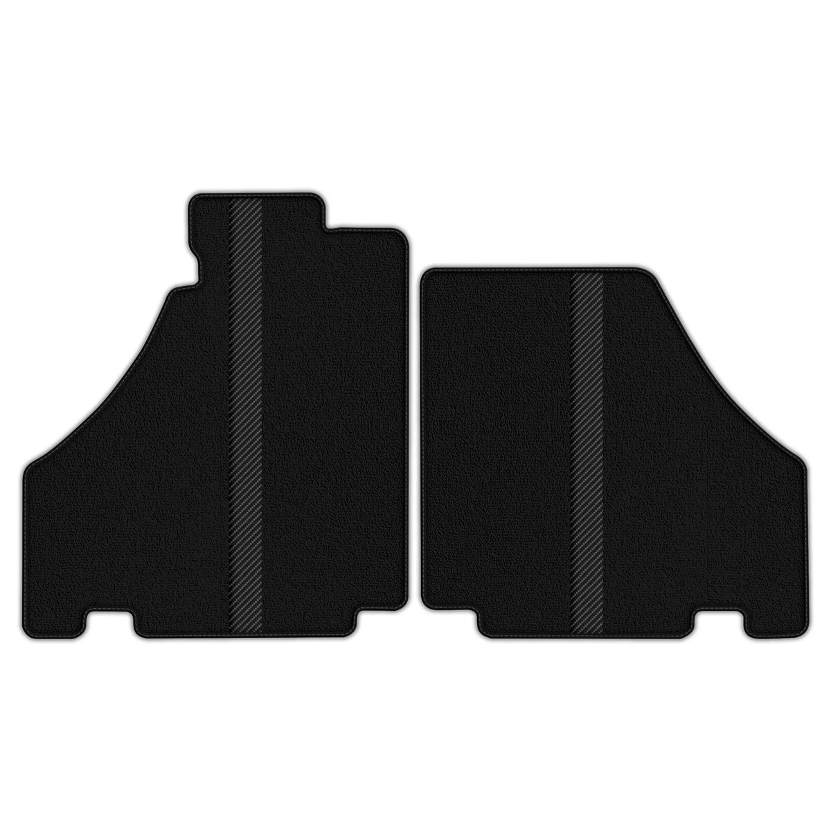 Black Floor Mats with Leather Line for Ferrari F430 (2004-2009) - Various Colors