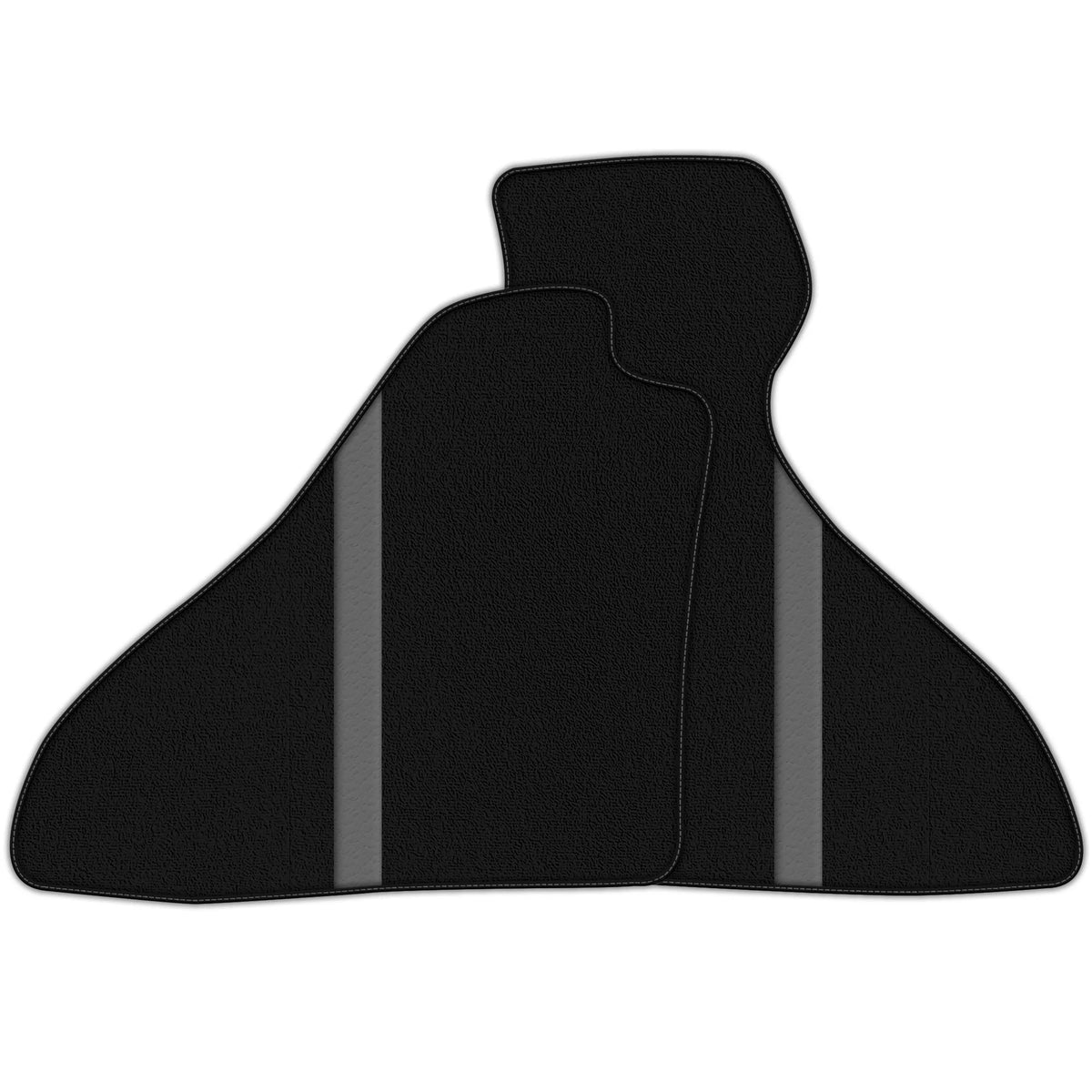 Black Floor Mats with Leather Line for Ferrari Mondial Convertible (1980-1993) - Various Colors