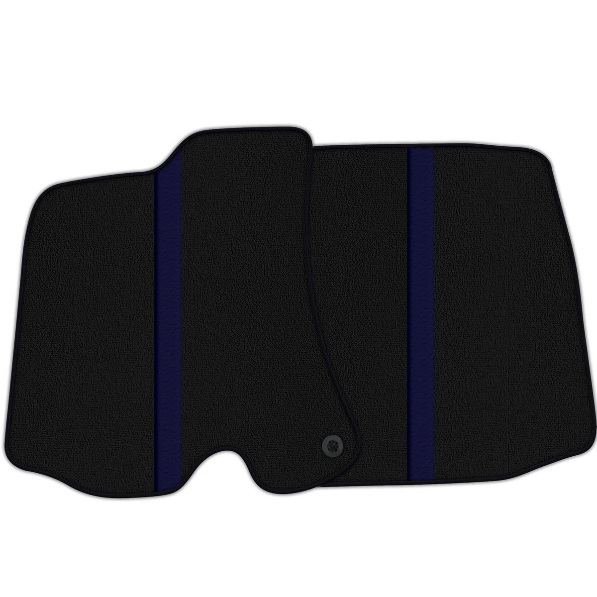Black Floor Mats with Leather Line for Ferrari Roma (2021-2027) - Various Colors