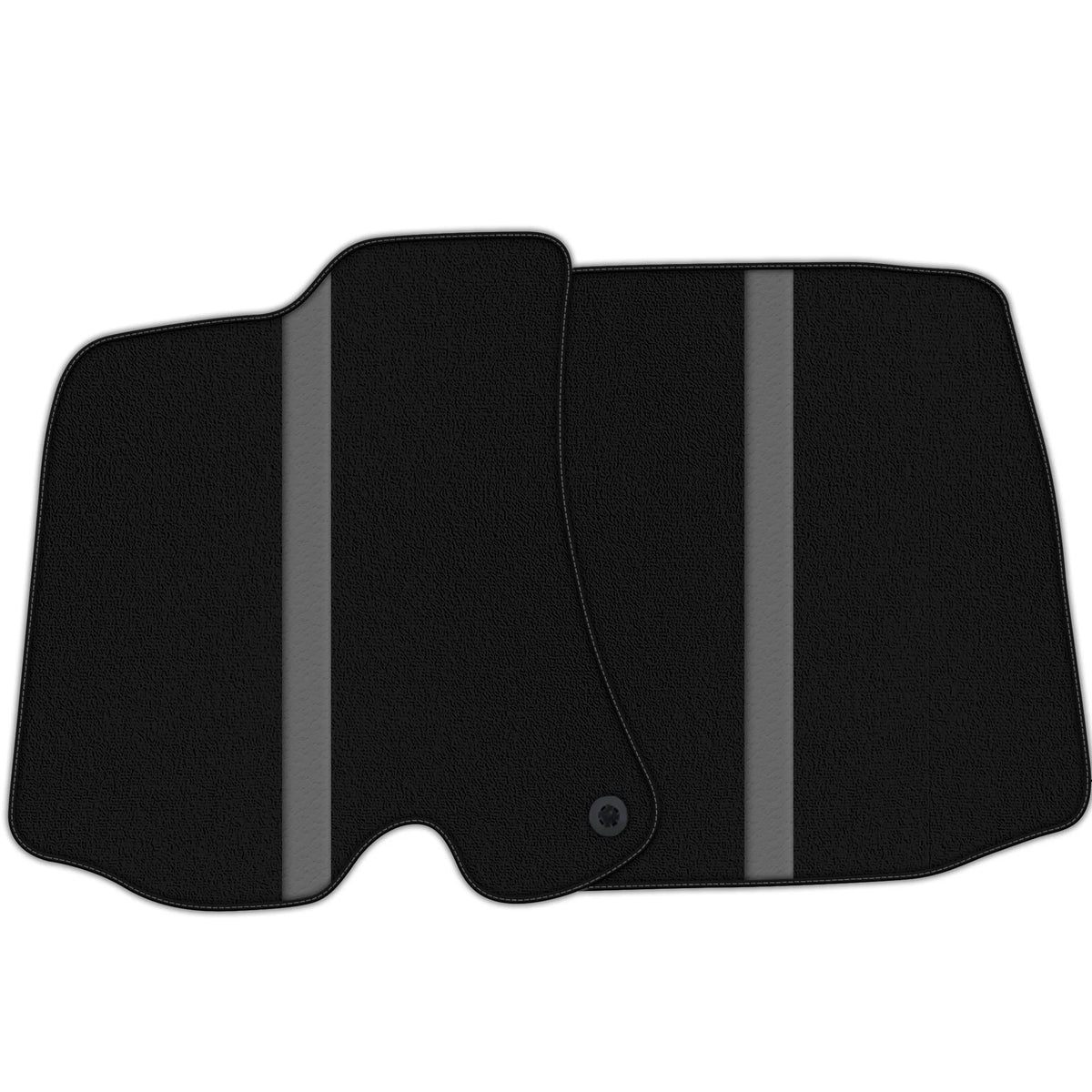 Black Floor Mats with Leather Line for Ferrari Roma (2021-2027) - Various Colors