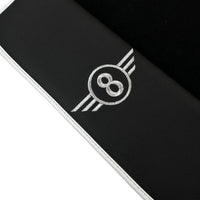 Black Floor Mats for Mini Cooper F56 (2013-2022) with Leather | White Trim - AutoWin
