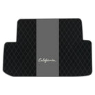 Black Leather Floor Mats for Ferrari California (2008-2014) with Double Diamond Pattern | Full Set Option