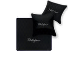 Black Leather Floor Mats for Ferrari Portofino (2018-2023) with Single Diamond Pattern | Full Set Option