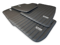 Black Leather Floor Mats for Rolls Royce Phantom VIII (2017-2024) ER56 Design Brand - AutoWin