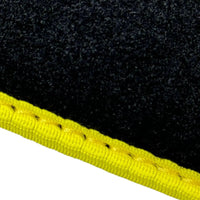 Black Mats For BMW 4 Series G26 Gran Coupe | Fighter Jet Edition | Yellow Trim - AutoWin