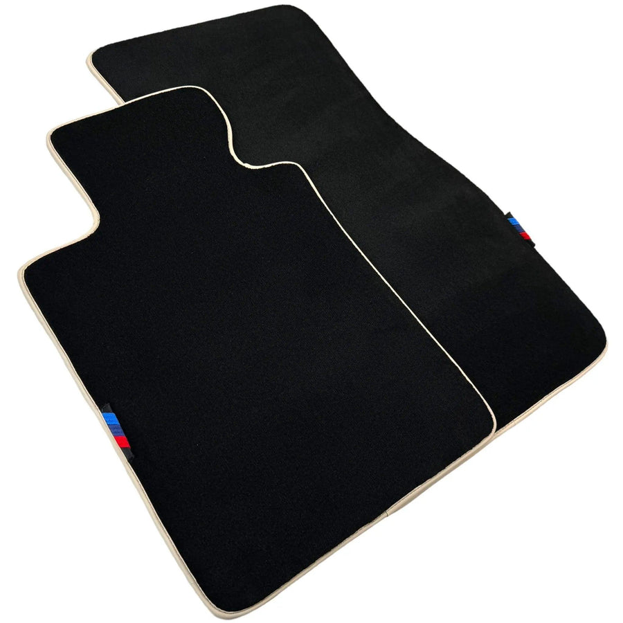 Black Mats For BMW M5 G90 (2023-2026) Sedan | Beige Trim - AutoWin