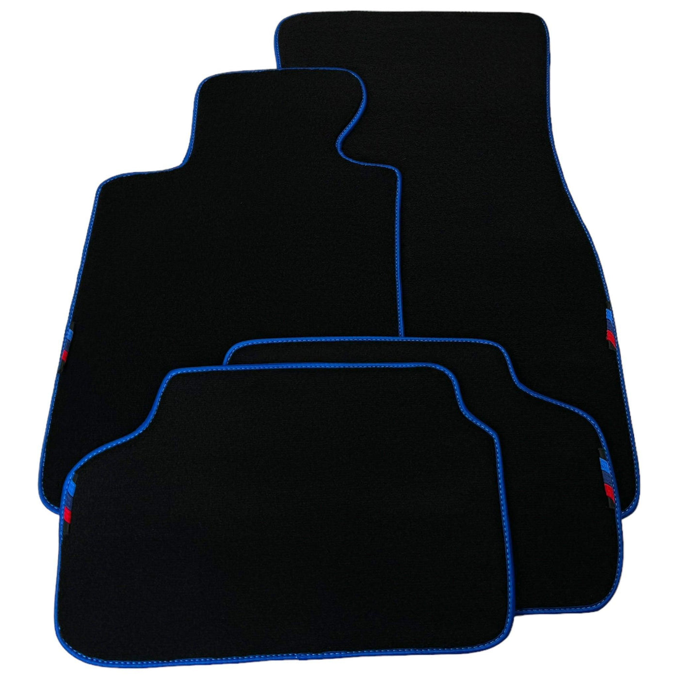 Black Mats For BMW G60 (2023-2026) Sedan | Blue Trim - AutoWin