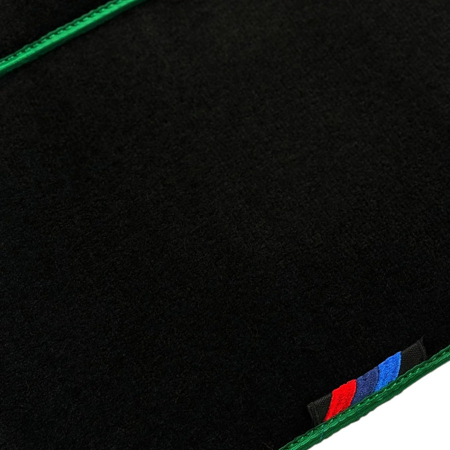 Black Mats For BMW Gran Tourer F46 (2015-2022) 7 Seats | Green Trim - AutoWin