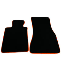Black Mats For BMW M5 G90 (2023-2026) Sedan | Orange Trim - AutoWin