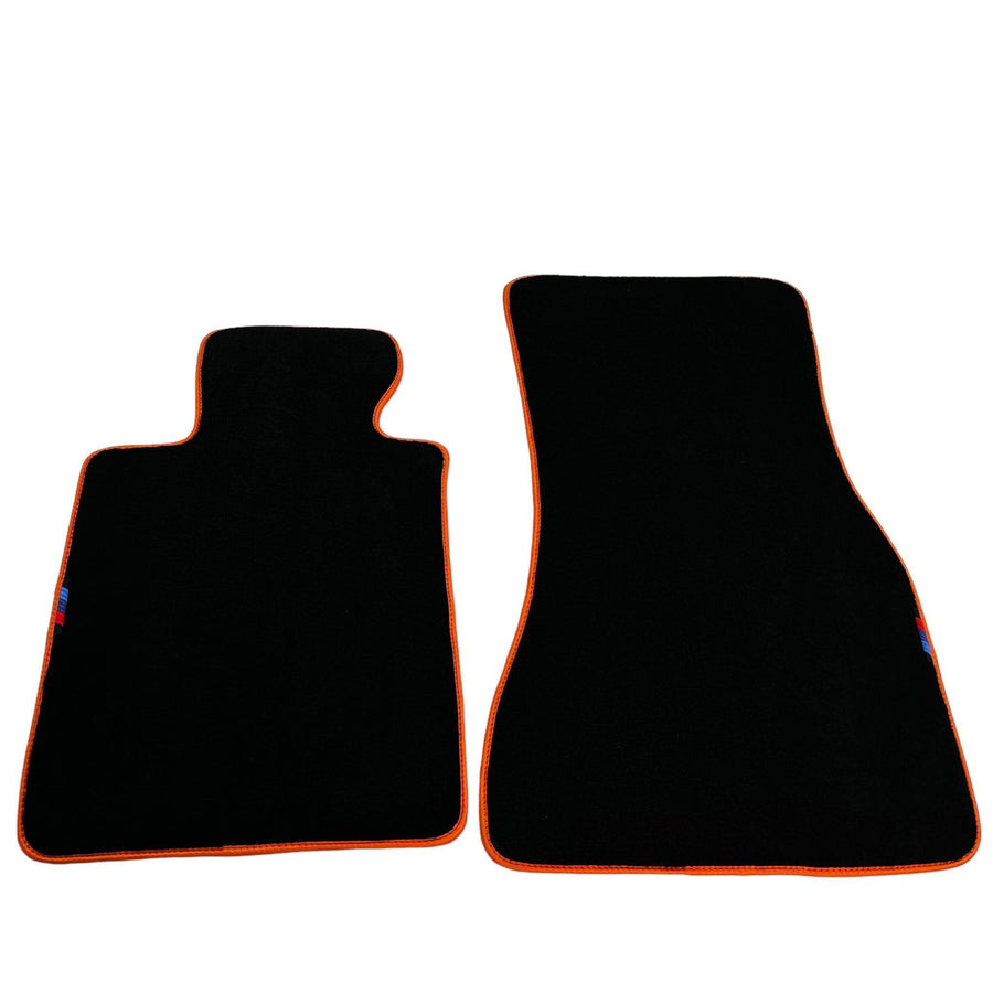 Black Mats For BMW M5 G90 (2023-2026) Sedan | Orange Trim - AutoWin