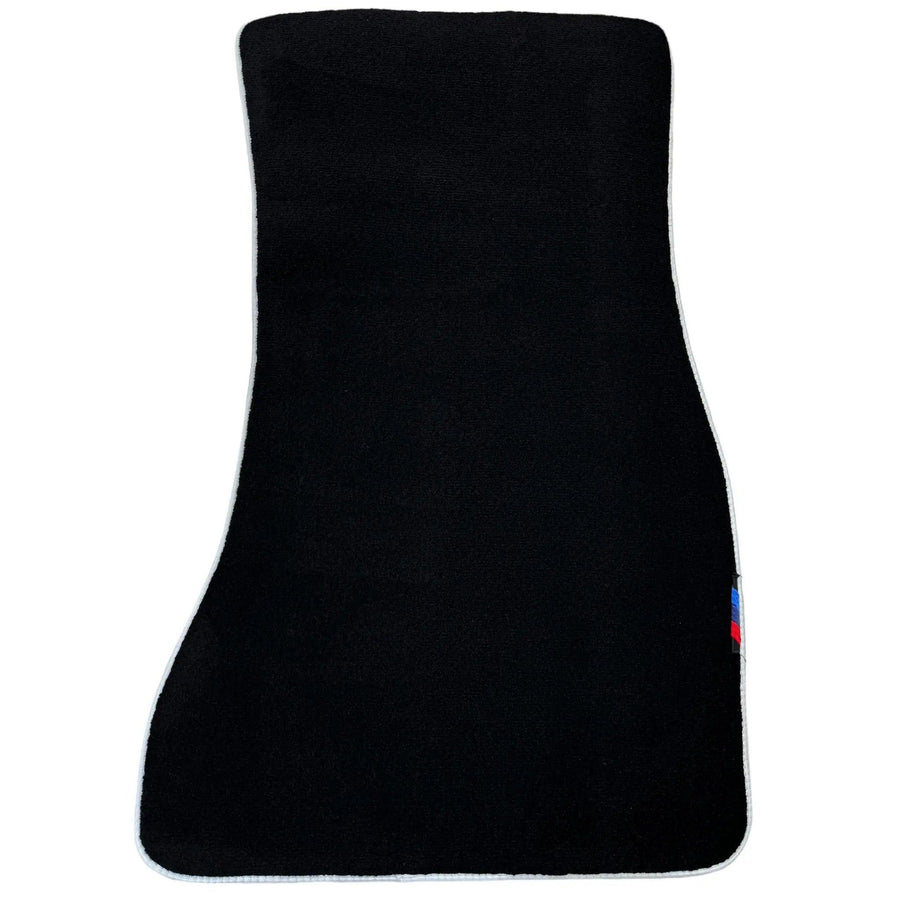 Black Mats For BMW Gran Tourer F46 (2015-2022) 7 Seats | White Trim - AutoWin