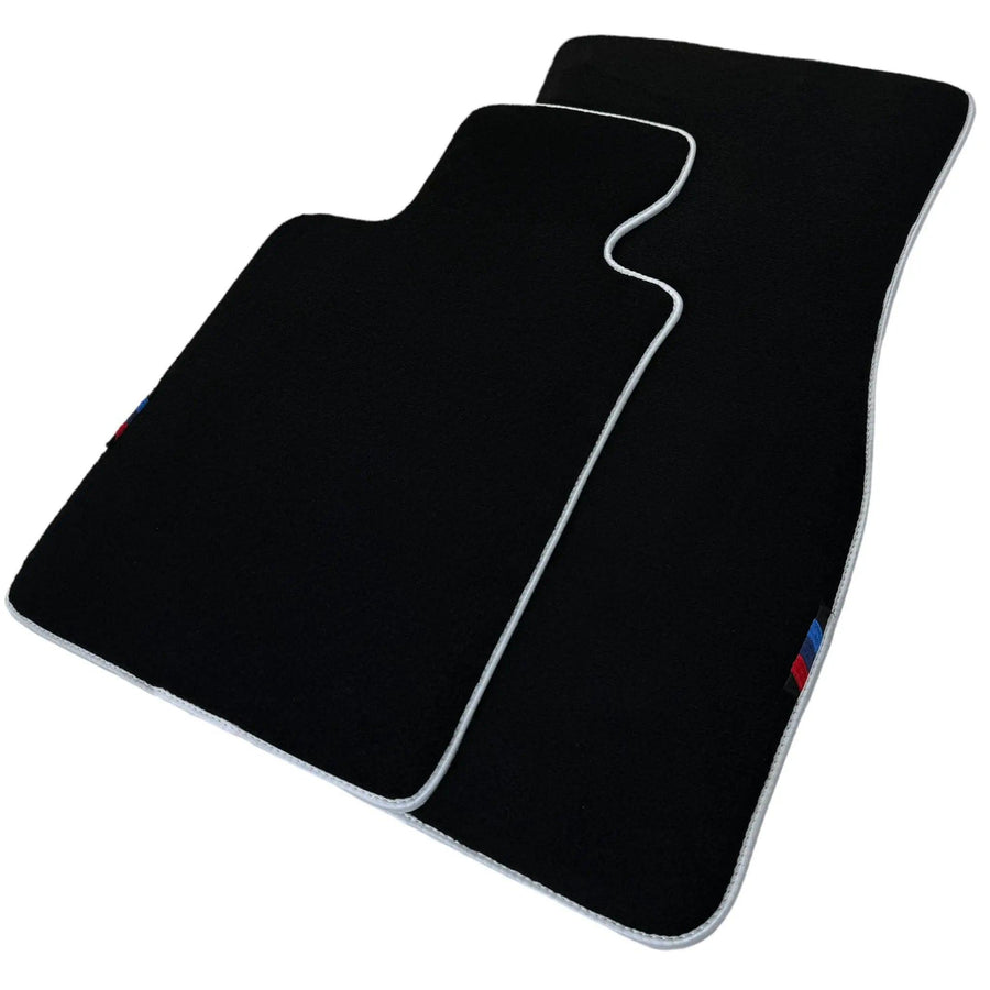 Black Mats For BMW Gran Tourer F46 (2015-2022) 7 Seats | White Trim - AutoWin