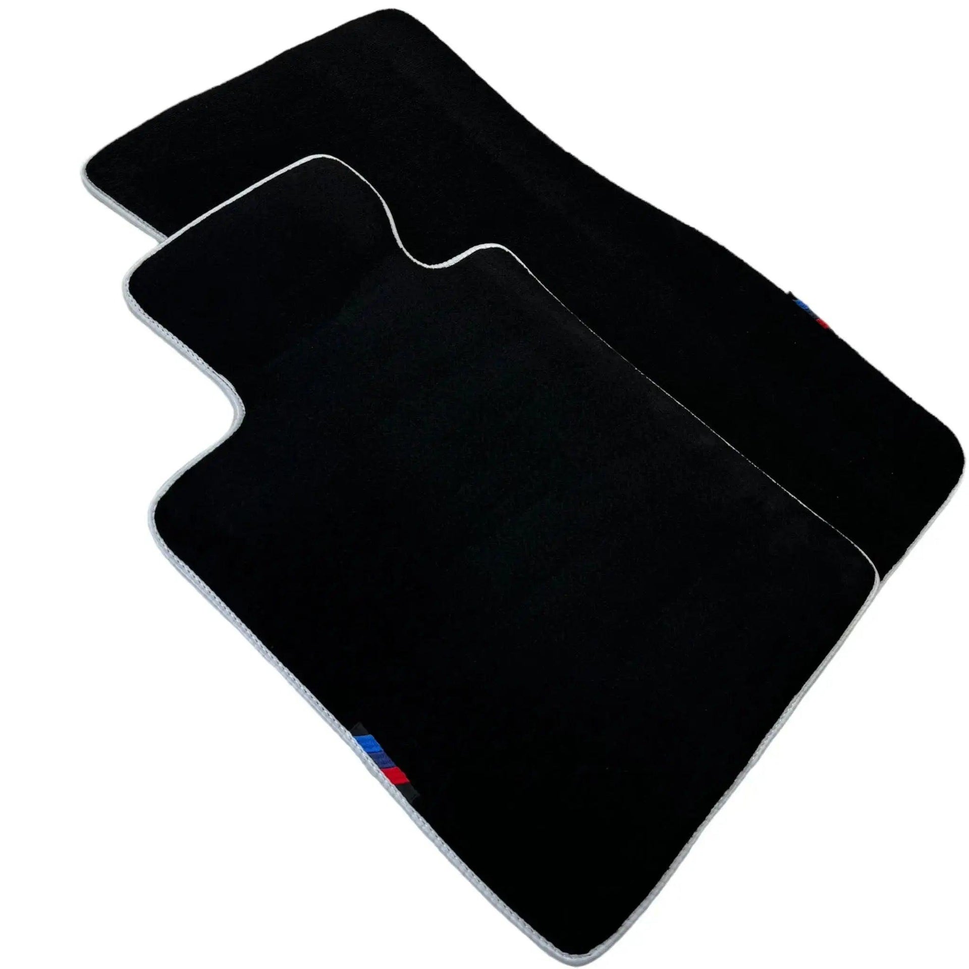 Black Mats For BMW M5 E28 | White Trim - AutoWin