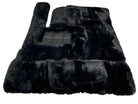 Black Sheepskin Floor Mats For Mercedes-Benz G Class W461 (1979-2008) ER56 Design - AutoWin