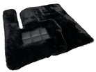 Black Sheepskin Floor Mats For Mercedes-Benz G Class W461 (1979-2008) ER56 Design - AutoWin