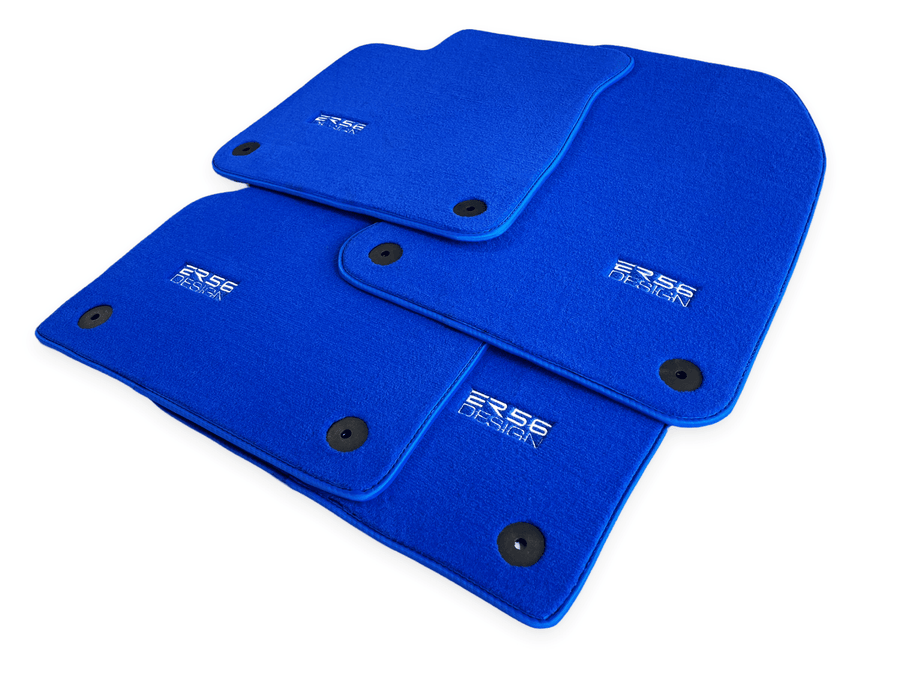 Blue Floor Mats for Audi A1 3-door Hatchback 2010-2018 | ER56 Design - AutoWin
